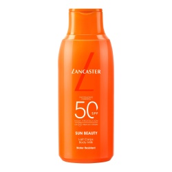 Lancaster Sun Beauty Body Milk SPF50 175ml, Photoaging Control, Broad Spectrum Sun Protection, Lightweight Texture & Non-Greasy, Water Resistant Formula, Suitable for All Skin Types, Vegan