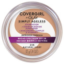 COVERGIRL & OLAY SIMPLY AGELESS FOUNDATION #215 NATURAL IVORY