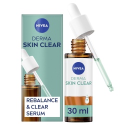 NIVEA Derma Skin Clear Serum (30ml), Specially-Formulated Skin Serum for A Clear and Balanced Complexion, Facial Serum Enriched with Niacinamide