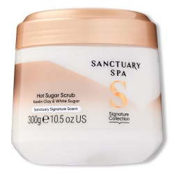 Sanctuary Spa Hot Sugar Scrub, No Mineral Oil, Cruelty Free and Vegan Sugar Body Exfoliator, 300 ml